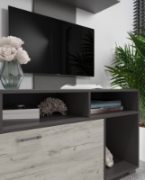 Гостиная ML-Mobila МЛ-4 Поло 5/1500 Дуб Крафт Белый/Антрацит фото №2 — интернет-магазин Desire.md