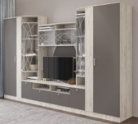 Living ML-Mobila ML-5 Palermo 3532 Stejar Craft Alb/Antracit imaginea #2 — magazin online Desire.md