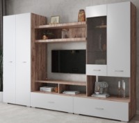 Living ML-Mobila ML-1 Var.1 2800 Дуб Золотой/Белый imaginea #3 — magazin online Desire.md