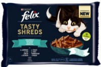 Hrană umedă pentru pisici Purina Felix Tasty Shreds Mix Salmon 2pcs Tuna 2pcs