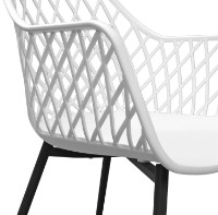 Scaun Deco SL-7019 White/Black Legs imaginea #4 — magazin online Desire.md