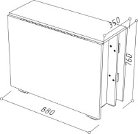 Masă-Comodă ML-Mobila 880х1700 Alb imaginea #2 — magazin online Desire.md