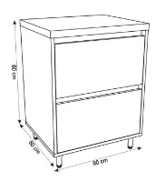 Dulap cu lavoar Montebella Set 57.03 600x500 Spirit 585x385 N Lemur imaginea #2 — magazin online Desire.md
