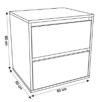 Dulap cu lavoar Montebella Set 57.04 600x500 Loft 550x425 Pantera imaginea #2 — magazin online Desire.md