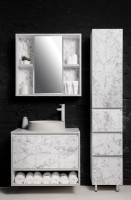 Dulap baie Sanmaximus 155 350x1900 Bianco imaginea #2 — magazin online Desire.md