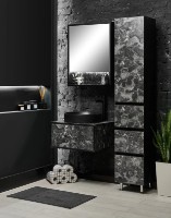 Шкаф-пенал Sanmaximus 155 350x1900 Nero фото №2 — интернет-магазин Desire.md