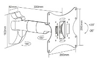 Suport TV Reflecta Flexo 40-200B Black imaginea #2 — magazin online Desire.md