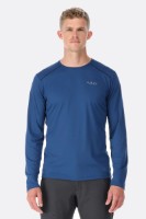 Hanorac pentru bărbați Rab Force LS Tee M Nightfall Blue imaginea #3 — magazin online Desire.md