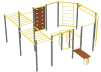 Спортивный комплекс Kidigo WorkOut 2 (21171) фото №3 — интернет-магазин Desire.md