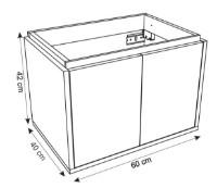 Dulap cu lavoar Montebella Set 10.01 600x400 Spirit Lemur imaginea #2 — magazin online Desire.md