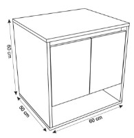 Dulap cu lavoar Montebella Set 11.01 600x500 Terra 550x425 Jaguar imaginea #2 — magazin online Desire.md