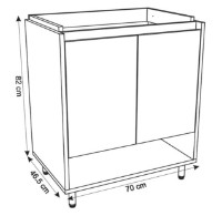 Шкаф с умывальником Montebella Set 12.02 700x480 Loft N Koala фото №3 — интернет-магазин Desire.md