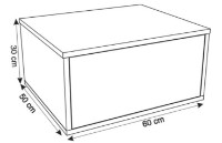 Dulap cu lavoar Montebella Set 50.01 600x500 Bianco 550x425 Koala imaginea #2 — magazin online Desire.md