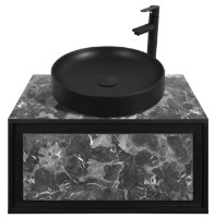 Шкаф с умывальником Montebella Set 51.02 800x500 Nero LED 455x455 Pantera фото №1 — интернет-магазин Desire.md