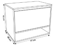 Dulap cu lavoar Montebella Set 53.01 800x500 Nero LED 455x455 Pantera imaginea #2 — magazin online Desire.md