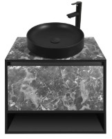 Dulap cu lavoar Montebella Set 53.01 800x500 Nero LED 455x455 Pantera imaginea #1 — magazin online Desire.md