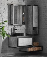 Шкаф с умывальником Montebella Set 54.02 1115x500 Loft LED 455x455 Pantera фото №2 — интернет-магазин Desire.md