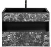 Dulap cu lavoar Montebella Set 55.03 800x400 Enzo Nero LED Pantera imaginea #1 — magazin online Desire.md