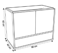 Dulap cu lavoar Montebella Set 56.01 800x400 Eclipse Pantera imaginea #3 — magazin online Desire.md