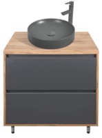 Шкаф с умывальником Montebella Set 57.05 800x500 Spirit 455x455 N Lemur фото №1 — интернет-магазин Desire.md