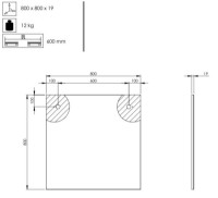 Oglindă baie Elita Sote (165802) imaginea #2 — magazin online Desire.md