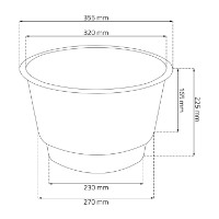 Цветочный горшок Prosperplast Matuba Slim DPMT400-S449 фото №4 — интернет-магазин Desire.md