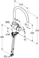 Смеситель для кухни Kludi Bingo Star SL (428039678) фото №2 — интернет-магазин Desire.md