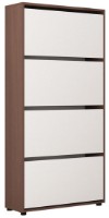 Обувница Mobildor-Lux Leo 50 (164x50x27) Wenge/White фото №1 — интернет-магазин Desire.md