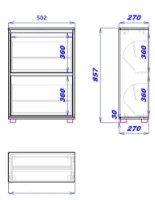 Rafturi pentru pantofi Mobildor-Lux Leo 86x50x27 Sonoma (10008535) imaginea #5 — magazin online Desire.md