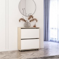Rafturi pentru pantofi Mobildor-Lux Leo 86x50x27 Sonoma/White (10008536) imaginea #3 — magazin online Desire.md