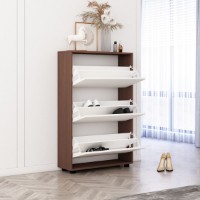 Обувница Mobildor-Lux Leo 70 (125x70x27) Wenge/White фото №2 — интернет-магазин Desire.md