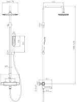 Set pentru duș VOLLE Sistema P (1584.090601) imaginea #2 — magazin online Desire.md