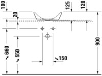 Умывальник Duravit D-Neo (2371400070) фото №3 — интернет-магазин Desire.md