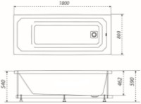 Cadă de baie Triton Прага 180х80 imaginea #4 — magazin online Desire.md