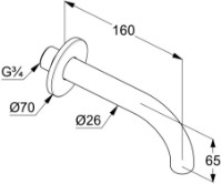 Dază de duș Kludi Bozz DN20 (3850505) imaginea #2 — magazin online Desire.md