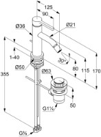 Baterie pentru bideu Kludi Nova Fonte Pura (202163915) imaginea #2 — magazin online Desire.md