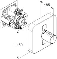 Смеситель для ванны Kludi Push (389110538) фото №2 — интернет-магазин Desire.md