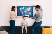 Panou decorativ UberHaus 3D Panel Ocean Aqua L 1400x970mm