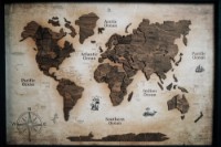 Panou decorativ UberHaus 3D Panel Vintage Walnut M 834x575mm