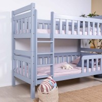 Pat copii MobiCasa Etajat Garfield 90x200 Grey imaginea #3 — magazin online Desire.md