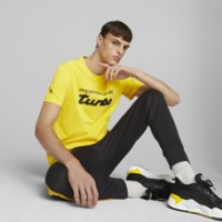 Tricou bărbătesc Puma Porsche Legacy Logo Tee Lemon Chrome XS imaginea #3 — magazin online Desire.md