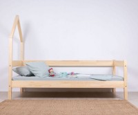 Детская кровать MobiCasa Woody 90x200 Natur фото №6 — интернет-магазин Desire.md