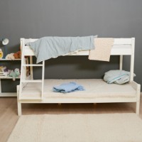 Pat copii MobiCasa Etajat Mira 80/120x200 White imaginea #4 — magazin online Desire.md