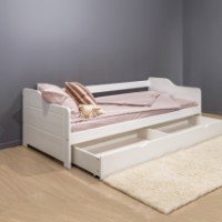 Ladă pentru pat pentru copii MobiCasa Tom 90x200 Alb imaginea #2 — magazin online Desire.md