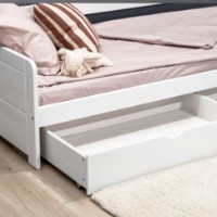 Ladă pentru pat pentru copii MobiCasa Tom 90x200 Alb imaginea #1 — magazin online Desire.md