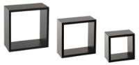Raft de perete Five Black 3pcs (50266)