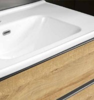 Шкаф с умывальником Martat Rino 80 Oak/Anthracite (17415) фото №2 — интернет-магазин Desire.md