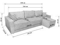 Угловой диван Deco Kalifornia 2500 фото №7 — интернет-магазин Desire.md