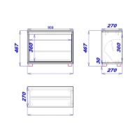 Обувница Mobildor-Lux Leo 90 (47x90x27) Wenge фото №5 — интернет-магазин Desire.md