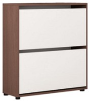 Обувница Mobildor-Lux Leo Slim 50 (86x50x16) Wenge/White фото №1 — интернет-магазин Desire.md